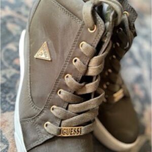 GUESS Women's Khaki High-Top Sneakers